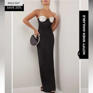 HEIRESS BEVERLEY HILLS Black and white maxi dress!